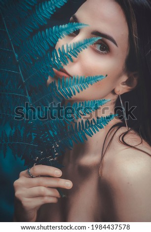 Similar – Portrait about violence against women