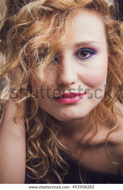 Beautiful Woman Gentle Makeup On Bright Stock Photo Edit Now