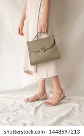 Beautiful Woman Leather Fashion Bag