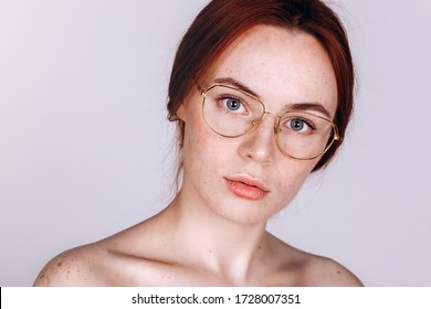 Brunette With Freckles