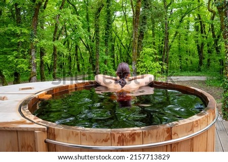 Similar – Image, Stock Photo Forest bath