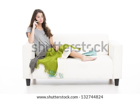 Similar – Woman in an armchair