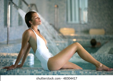 Beautiful Woman On A Spa Day