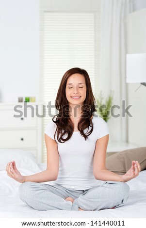 Image, Stock Photo legs Bed Feminine