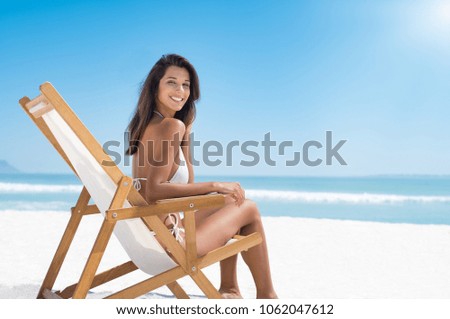 Similar – beach chairs Relaxation