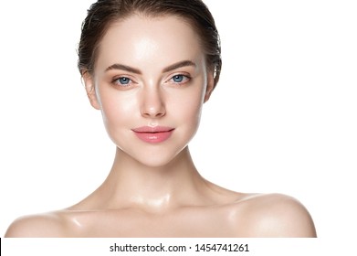 Beautiful Woman Skin Care Concept Face Stock Photo 1454741261