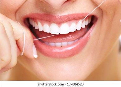 Beautiful woman smile. Dental health care clinic. - Powered by Shutterstock