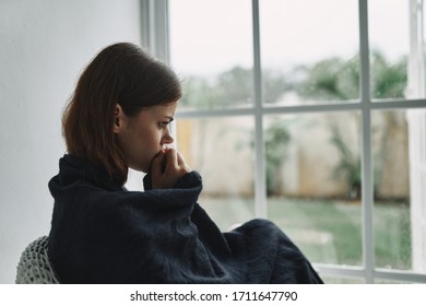 Side View Portrait Sad Depressed Woman Stock Photo 1832080237 ...