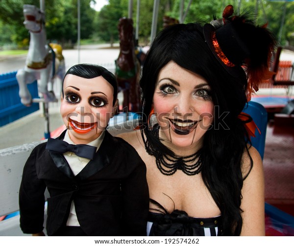 female ventriloquist doll