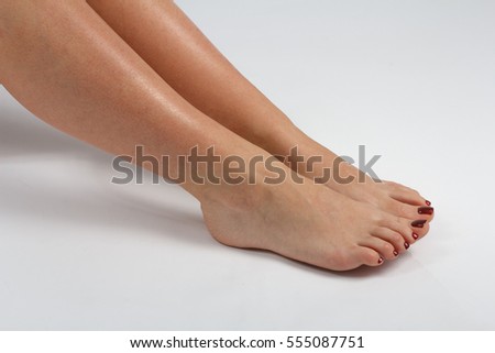 Beautiful woman's legs