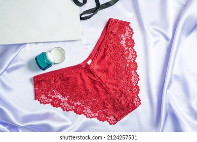 Beautiful Womens Panties Isolated Background Sexy Stock Photo