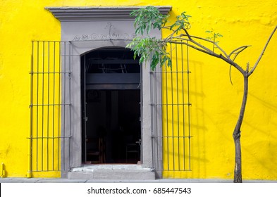 Beautiful Yellow House In Oaxaca, Mexico