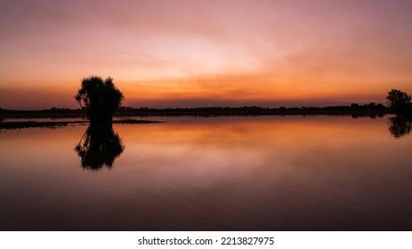 Beautiful Yellow River Sunset, Northern Territory, Australia