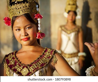 A Beautiful Young Aspara Dancer, Cambodia