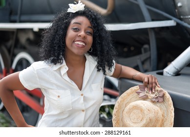 Beautiful Young Black Cuban Woman