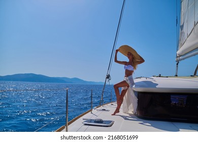 Beautiful Young Blond Woman Bikini Standing Stock Photo 2168051699 ...