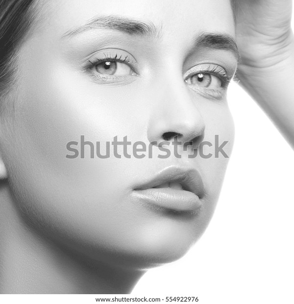 Beautiful Young Caucasian Girl Green Eyes Stock Photo Edit Now