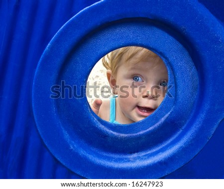 beautiful young child at playground