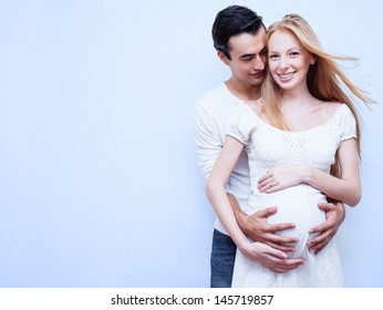 Beautiful Young Couple Expecting Baby