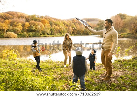 Similar – Image, Stock Photo forest lake Autumn Tree