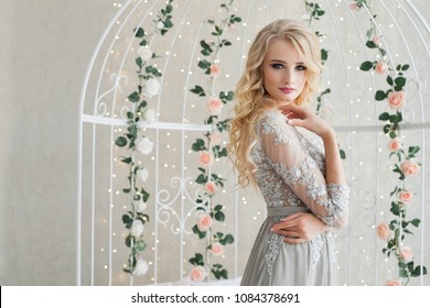 Beautiful Young Female In Evening Dress