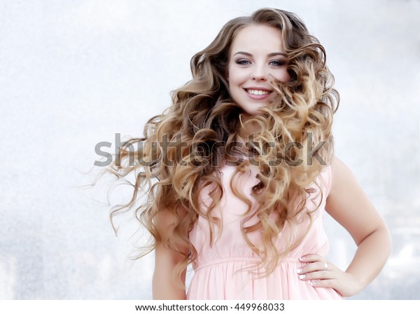 Beautiful Young Girl Prom Gorgeous Long Stock Photo Edit Now