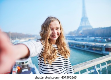 Beautiful Young Girl Taking Funny Selfie Stock Photo 392794399 ...