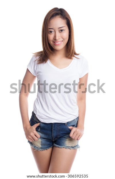 girl wearing short shirt