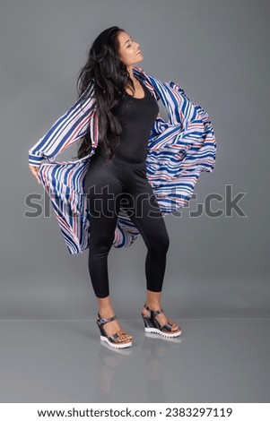 Similar – Brunette surfer woman with top holding surfboard