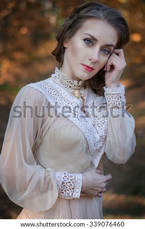 Portrait of a pretty girl with crown