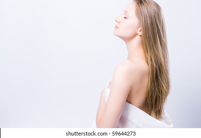 Beautiful Young Spa Woman portrait - Shutterstock ID 59644273