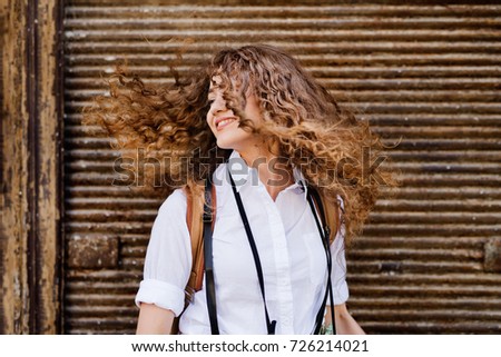 Similar – Image, Stock Photo Happy Woman Lifestyle