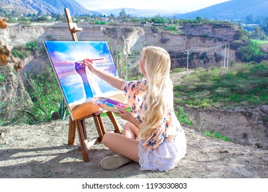 山 女性 イラスト 水彩 Stock Photos Images Photography Shutterstock