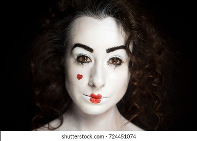 Beautiful Young Woman Clown