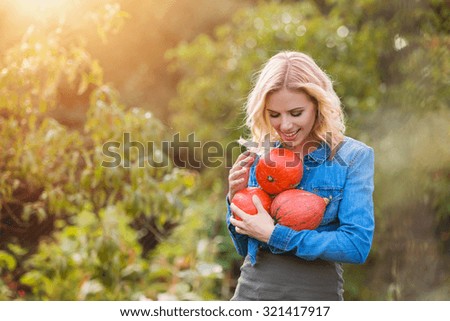 Similar – Image, Stock Photo summer joy Organic produce