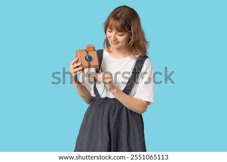 Similar – Image, Stock Photo woman Woman instant Wait