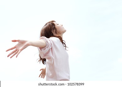 Beautiful young woman. Portrait of asian. - Powered by Shutterstock