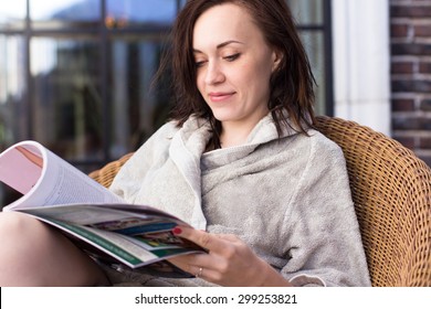 Beautiful Young Woman Relaxing In A Spa Resort