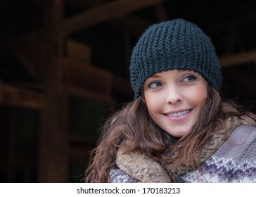 Beautiful Young Woman, Rural Life