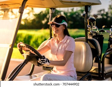 Golf Course Cart Girls Golf Course Cart Girls