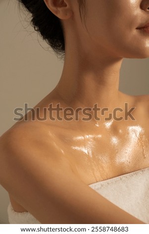 Similar – Image, Stock Photo woman Face Upper body