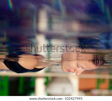 Similar – Image, Stock Photo Baby sleeping on a blanket while her mother looks