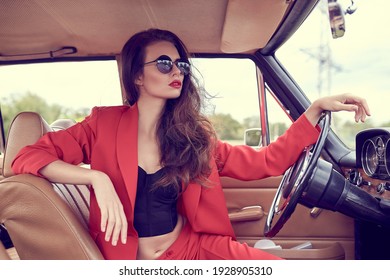 Girl and cars