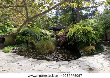 Beautiful zen Japanese gardens located in the amazing Queens gardens within Nelson New Zealand. 