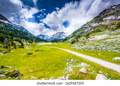 Beautifull nature in National Park Possets y Maladeta, Pyrenees, Spain. ,located above Benasque valley, near the town of Benasque in Huesca province, in the north of Aragon - Shutterstock ID 1629267253