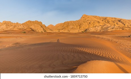 The beautifull red sand near Mleiha, Sharjah, UAE