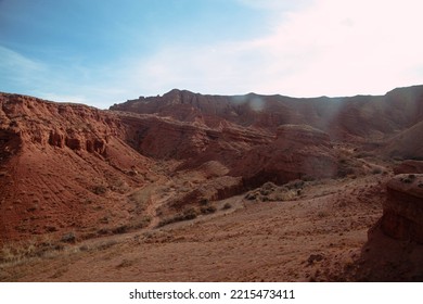 Beautifull Rocky Landscape Desert And Sky