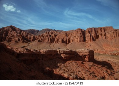 Beautifull Rocky Landscape Desert And Sky