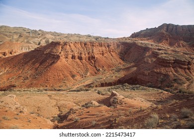 Beautifull Rocky Landscape Desert And Sky