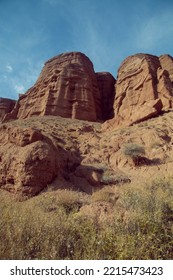 Beautifull Rocky Landscape Desert And Sky